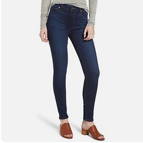 Paige Hoxton Ankle “Calani” Dark Wash Jeans - Picture 2 of 15